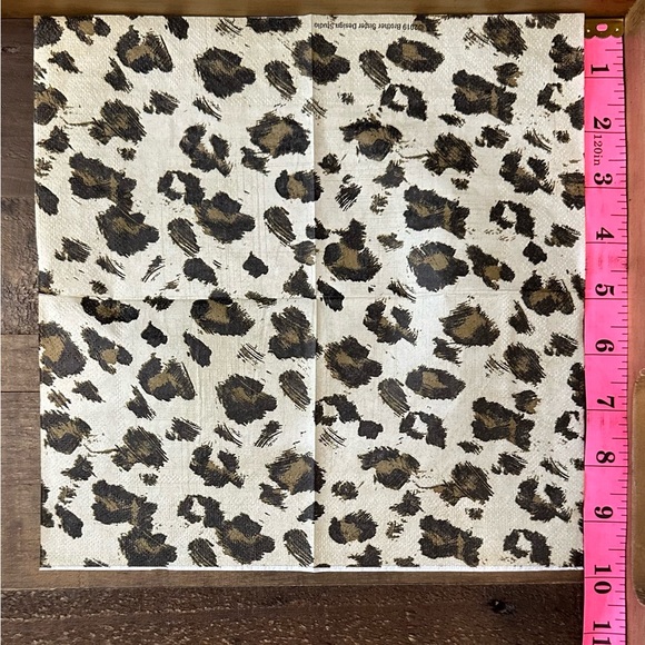 Black and White, Leopard, and Holiday Print Paper Napkins - Picture 4 of 5